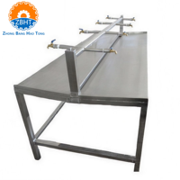 Table de lavage d'intestins double face pour abattoir, ligne de traitement de porcs, bovins, caprins, table de nettoyage de viscères et de tripes