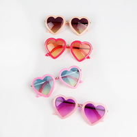 Lunettes de soleil tendance pour enfants, garçons et filles, lunettes de soleil pour bébés, lunettes de soleil en forme de cœur