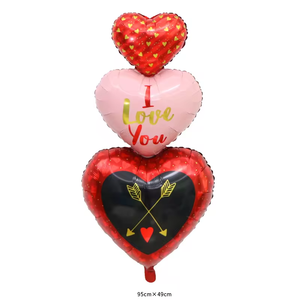 Caldo nuovo arrivo <span class=keywords><strong>mongolfiera</strong></span> di san valentino tre cuore congiunto ti amo per la decorazione di nozze - Product Image 2