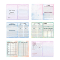 Vente en gros de fournitures scolaires personnalisées Carnet de repas en cuir PU avec logo Agenda quotidien imprimable A5 à couverture rigide