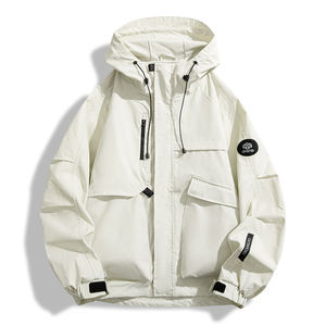 Ropa de senderismo al aire libre con logotipo personalizado, abrigo de primavera y otoño, chaqueta impermeable y cortavientos de montaña para hombre y mujer, estilo moderno. - Product Image 4