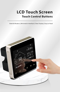 ثيرموستات ذكي بشاشة LCD تعمل باللمس لقياس ثاني أكسيد الكربون وPM2.5 مع تطبيق واي فاي تويا لنظام تهوية الهواء النقي - Product Image 5