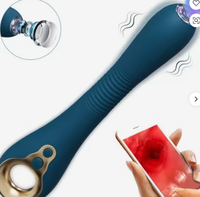Vibrateur G-Spot avec 9 modes de vibration et chauffage, vibrateur endoscopique, machine sexuelle contrôlée par application pour clitoris avec caméra HD sans fil