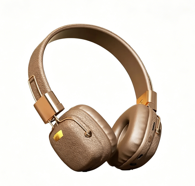 Classic Retro Metal BT5.4 Wireless Headset Dynamic Driver HiFi Audio No Delay Gaming Foldable Design Long Endurance Mobile Phone