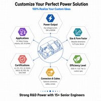 Chargeur de batterie intelligent 550W au lithium LifePO4 et au plomb-acide, contrôle MCU, 12-60V 5A-35A, chargeur de batterie Li-ion LifePO4 550W
