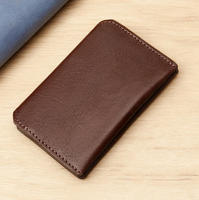 Dompet Lipat Kulit Asli Mewah Logo Kustom Grosir, Tempat Kartu Kredit & ID Bisnis
