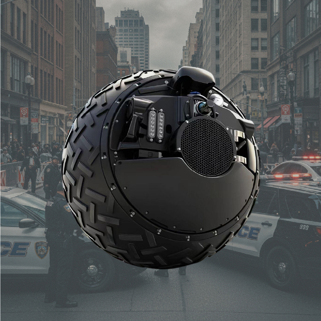 Rotunbot RT-G.800 Robotic Platform with 142dB LRAD for Defence and Security Operations