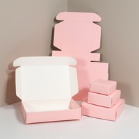 Boîtes d'expédition pliables portables en carton ondulé écologique recyclable de qualité supérieure, en forme d'avion, avec poignée, impression quadricolore en héliogravure