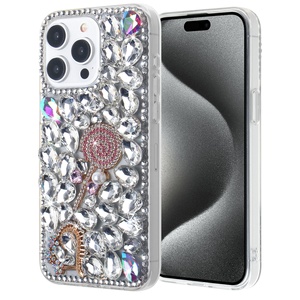 Premium KINGSOUL Luxury Diamond Design Soporte de anillo magnético a prueba de golpes para estuche para 15 Pro Max para fábrica - Product Image 4