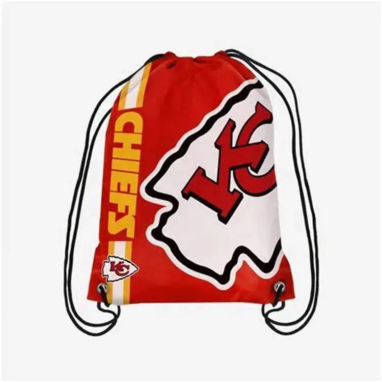 スポーツリュックサックバッグ32チームカスタムカンザスシティチーフス巾着袋