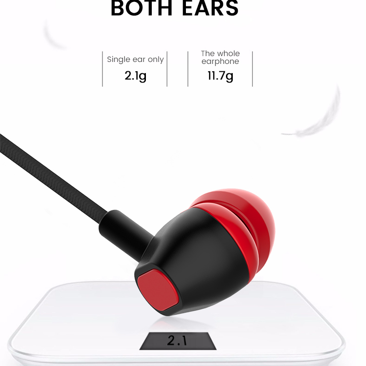 Auricular para teléfono móvil manos libres en la oreja de 3,5mm