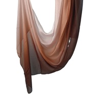 Hijab foulard pour femme à imprimé floral aquarelle, respirant, léger, doux, en rayonne viscose, châle musulman, foulard de tête