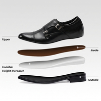 Mocassins de Mariage en Cuir pour Hommes, Nouveaux Modèles Formels à Boucle, Haute Qualité, Rehaussant de 7 cm, Vente en Gros Usine