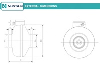 Ventilateur de conduit circulaire en métal industriel de haute qualité 620CFM