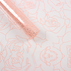 Papel de Regalo Transparente Impermeable OPP con Diseño Floral, <span class=keywords><strong>Envoltorio</strong></span> para Ramos de Rosas, para Bodas y San Valentín - Product Image 6