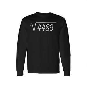 Camiseta de manga larga Meme Square Root 4489 con diseño matemático, talla unisex para adultos - Product Image 2
