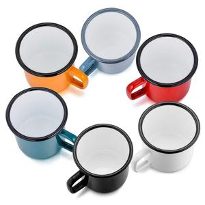 Valentines Promotional Gifts Logo Printed Coloured Camp Customized Coffee <strong>Enamel</strong> <strong>Mugs</strong> - Product Image 4