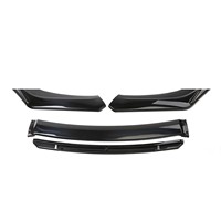 Spoiler avant universel à 4 étages, pare-chocs fixe, séparateur de pare-chocs, marque HITEC, matériau PP, 181 mm, noir brillant, AC Schnitzer X6 E71 SUV