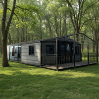 Maison préfabriquée modulaire extensible de luxe portable de 20 pieds et 40 pieds, conteneur pliable, villa, hôtel, magasin, appartement, 2 à 3 chambres