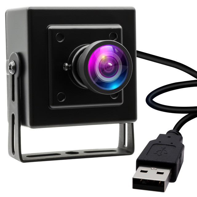 5mp Wide Angle HD Usb Webcam with 105 Degree No Distortion Lens 30fps High Speed USB Camera Free Driver Industrial Camera