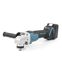 Meuleuse d'angle sans fil 18V Li-ion à moteur sans balais avec interrupteur coulissant pour béton