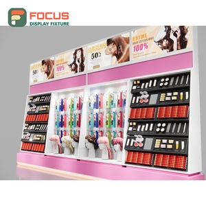 Vitrine de présentation de perruques haut de gamme avec panneau en verre, tiroir éclairé et étagères multiples pour extensions capillaires - Product Image 5