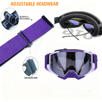 Casque intégral de moto tout-terrain Enduro, de haute qualité, neuf, en gros, OEM/ODM, fabriqué en PC, résistant au vent et à la poussière, avec lunettes