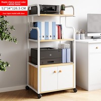 Rak Penyimpanan untuk Printer Kantor, Meja Kantor, Rak Meja Berdiri, Kabinet Multi-layer, Sederhana dan Modern