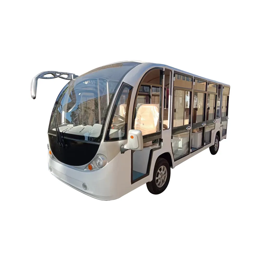 סין חשמלית 14 נוסעים הסעות לרכב אוטובוס סיור חשמלי 100 נסיעה ברכב ב