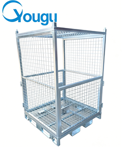 Solution de stockage verticale empilable en métal perforé, <span class=keywords><strong>bac</strong></span> de rangement durable en acier pour entrepôt, idéal pour la <span class=keywords><strong>logistique</strong></span> et la réduction de la consommation d'espace - Product Image 1