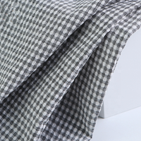 Tissu Seersucker à rayures spandex SELE 95% P/5% SP à carreaux