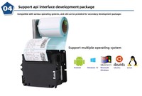 Módulo de Impresora Térmica para Kiosco NORGEE de 80 mm, Cortador Automático, RS232/USB, 203 dpi, Impresora Integrada con SDK para Máquinas Expendedoras de Autoservicio y Cajeros Automáticos