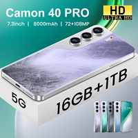 Teléfono Inteligente 5G Camon 40 Pro de 7.3 Pulgadas, Doble SIM, Doble Modo de Espera, Pantalla Grande, Procesador Deca Core, 16GB+1TB, 78MP+108MP, Precio Bajo de Fábrica