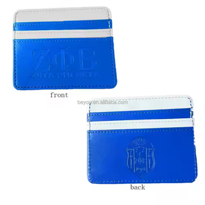 Alpha Greek Sorority Logo personalizado Tarjetero de cuero PU de doble cara Verde Rosa Multi-Slots Monedero delgado para damas Drop <span class=keywords><strong>Shopping</strong></span> - Product Image 5