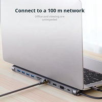 Hub USB 3.0 11-en-1 multi-interface, station d'accueil audio et ports réseau pour ordinateurs portables et de bureau – En stock