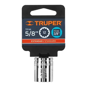 Truper 5/8 'Dado con 12 pinte 3/8' Cuadro 6 unità in materiali riciclati scatole rigide per spuntini di regali e imballaggi - Product Image 2