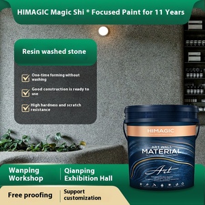 Micro Rock Outdoor Ground Wall <b>Art</b> <b>Paint</b> Direct Manufacturer's Resin Washed Stone Porcelain Liquid Coating Acrylic Main Raw - Product Image 5