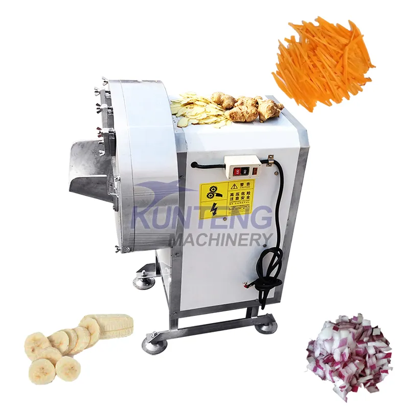 Electric commercial vegetable and fruit betel nuts apple slicer cutting cube cutter onion slicing machine chipper shredder