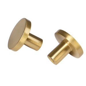 round Shape <b>Copper</b> Knob Pulls Home Furniture Decorative Brass Cabinet <b>Handle</b> for Dresser & Drawer for Kitchen & Bedroom - Product Image 1