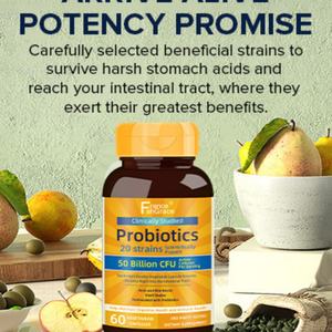 Extraits de Probiotiques Premium 60 Capsules Végétales Soutiennent et Maintiennent la Santé Digestive Complément Alimentaire pour Adultes Capsules de Probiotiques - Product Image 4