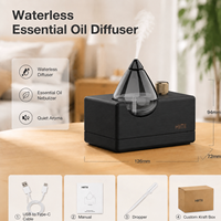 Diffuseur d'arômes portable haut de gamme pour hôtel, sans eau, AromaMobi, rechargeable, alimenté par batterie, en bois de hêtre, diffuseur d'huiles essentielles