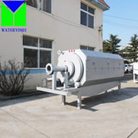 Filtre à tambour rotatif en acier inoxydable pour station d'épuration, filtre à tamis fin, cuve sous pression, capacité de 250L à 10000L pour boues