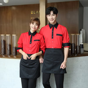 <span class=keywords><strong>Salopette</strong></span> d'hôtel haut de gamme pour hommes et femmes, tenue thaïlandaise à manches longues, de couleur <span class=keywords><strong>rouge</strong></span> et noire, style hôtel, nouvelle collection 2020 - Product Image 5