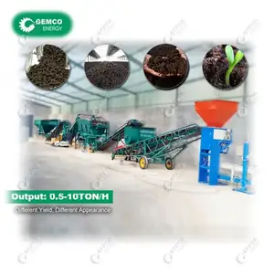 Máquina versátil orgánica de estiércol de vaca, completa, pequeña máquina de pellets de fertilizante para hacer compost, cerdo, caballo, estiércol animal