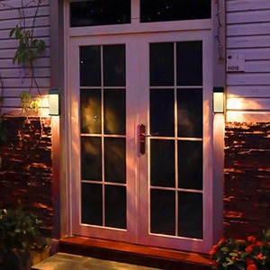 Lámpara de Pared de Alta Luminosidad IP44 Impermeable con Carga Automática y Sensor de Luz, Lámpara LED Solar para Jardín y Patio - Product Image 6