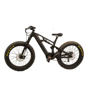 2024 매우 인기있는 전자 자전거 탄소 1000w 26x4.8 전기 자전거 지방 타이어 ebike