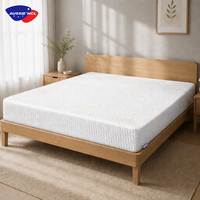 Matelas en mousse à mémoire de forme compressé certifié OEKO-TEX, antidérapant, pour hôtel, en boîte, tailles simple, double et king size