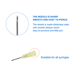Aiguilles hypodermiques stériles jetables en acier inoxydable certifiées CE ISO, en vrac, 22G-<span class=keywords><strong>27G</strong></span> - Product Image 1