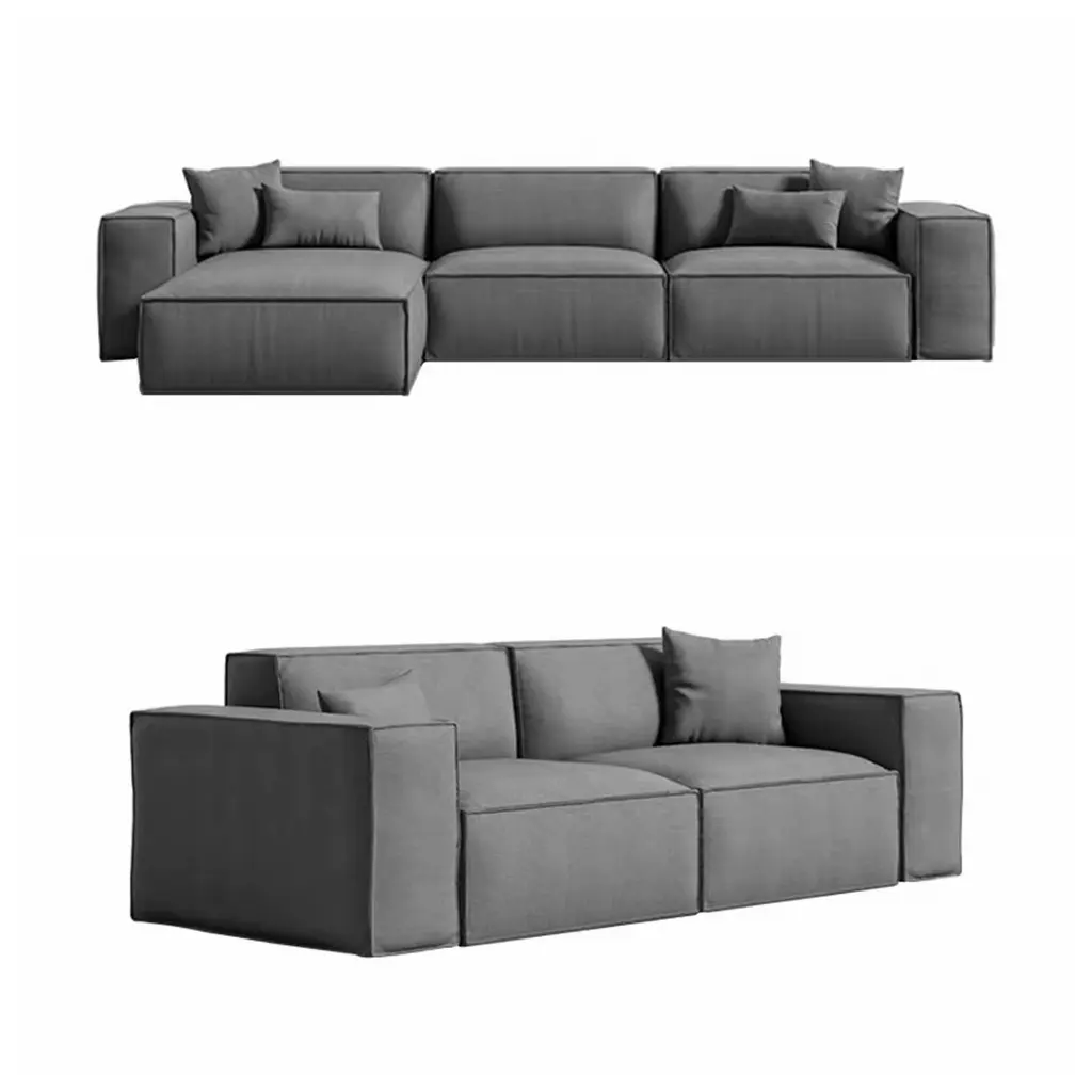 Mordern Set Perabot Ruang Tamu Sofa, Sofa Set Bagian Bentuk L