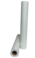 Rollo de lona mate Premium al por mayor, resistente al agua, secado rápido, gran formato, inyección de tinta 24x150 20lb, papel de plotter de unión de chorro de tinta CAD